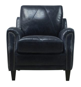 Luke Leather Furniture - Chairs - ANYA Color 3513 Midnight Blue
